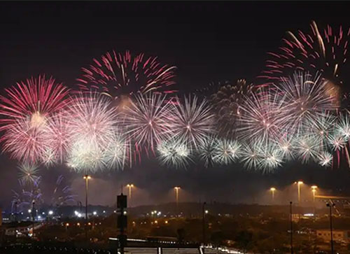 大英县焰火晚会